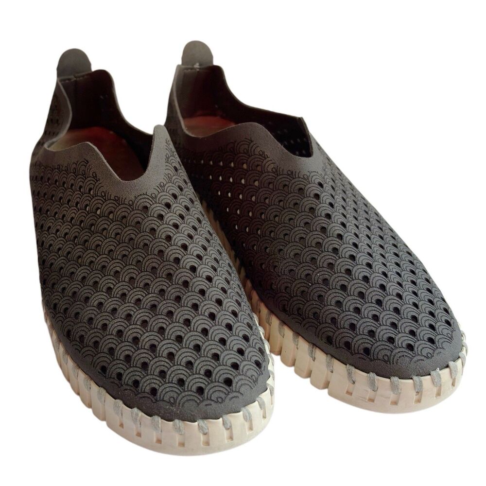Ilse Jacobsen Tulip 139 Perforated Slip-on Sneakers Gray Size 40 Lightweight
